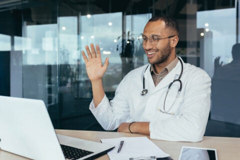 Doctor is on Video call