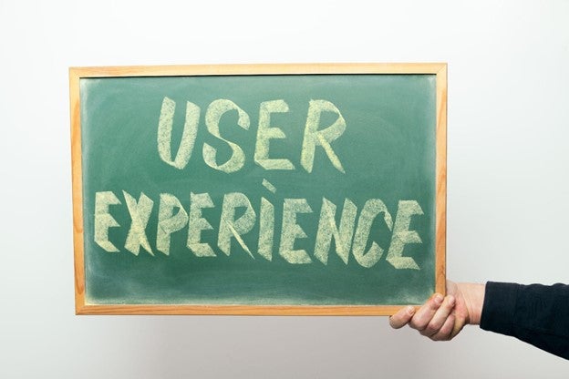 Chalkboard displaying the phrase USER EXPERIENCE